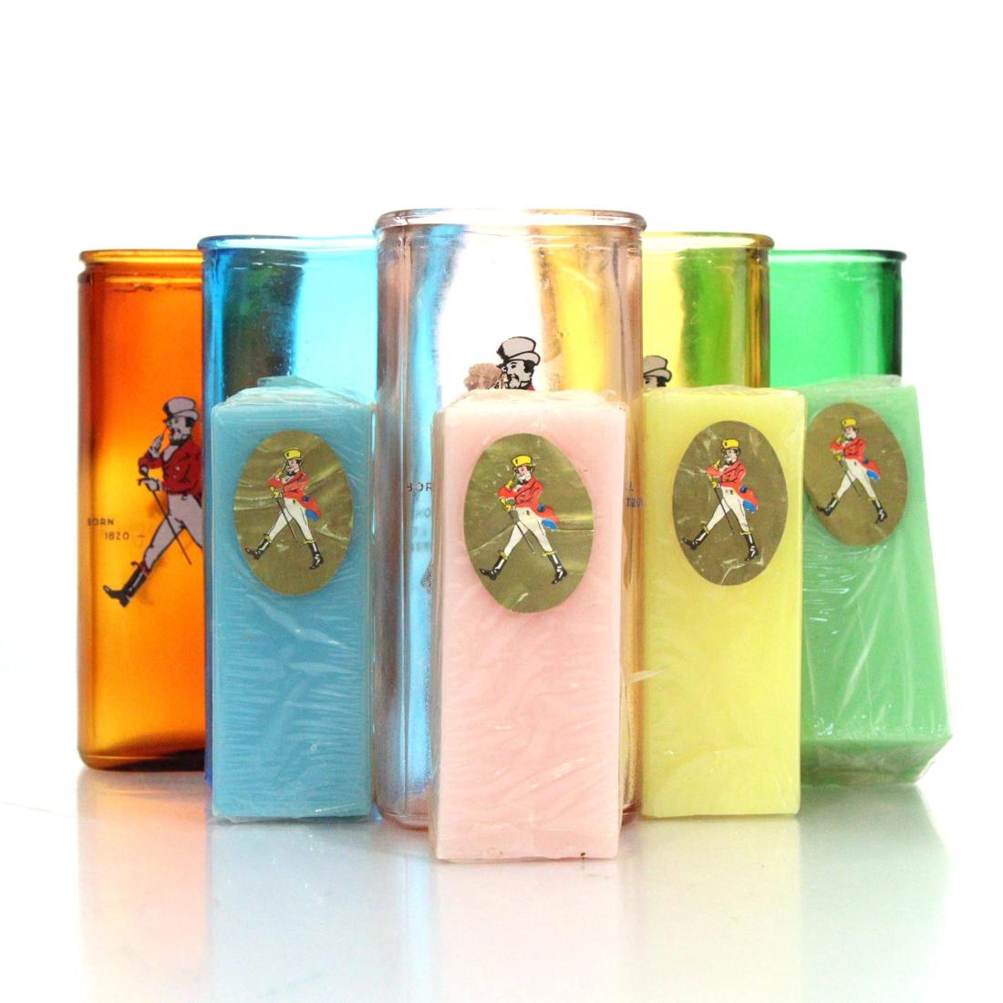 Johnnie Walker Candle Box Set Candle Holders X 5