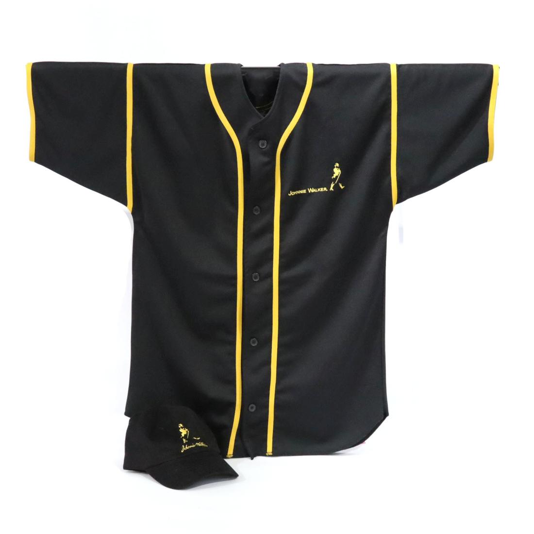 Johnnie Walker Baseball Shirt & Cap whisky bottle