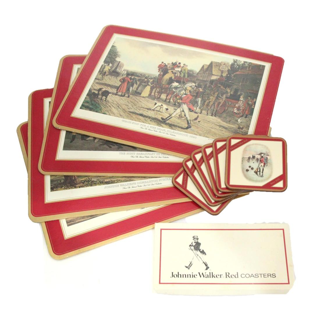Johnnie Walker Place Mat Coaster Sets