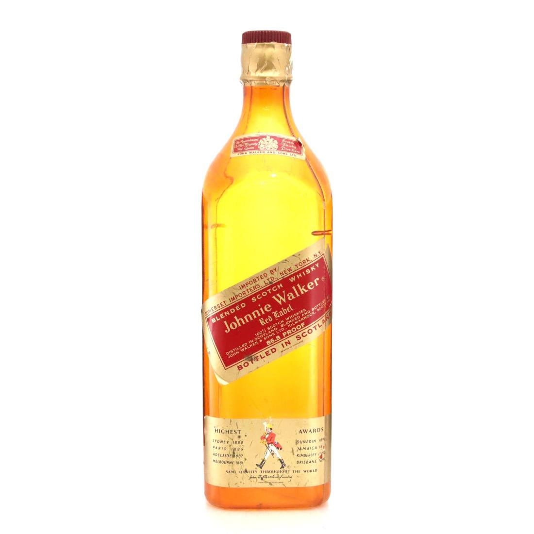 Johnnie Walker Red Label Plastic Coin Bank