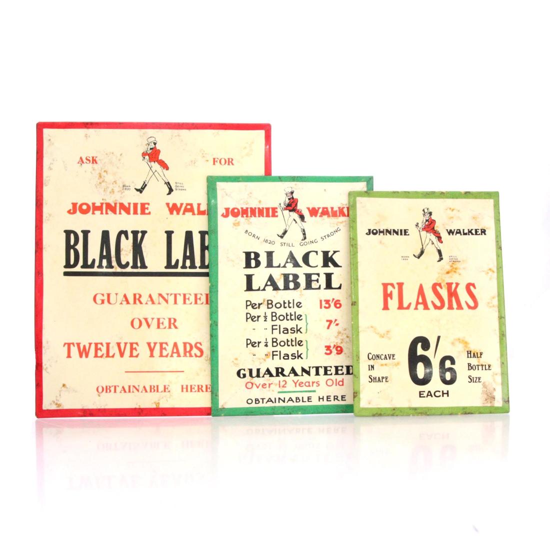 Johnnie Walker Vintage Point Of Sale Signs