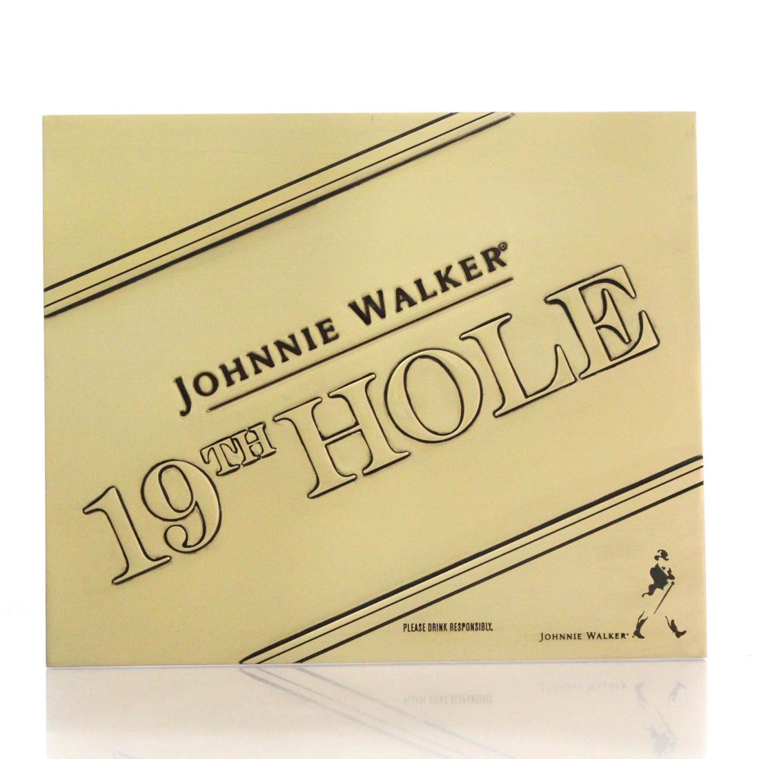 Johnnie Walker The 19th Hole Wooden Sign