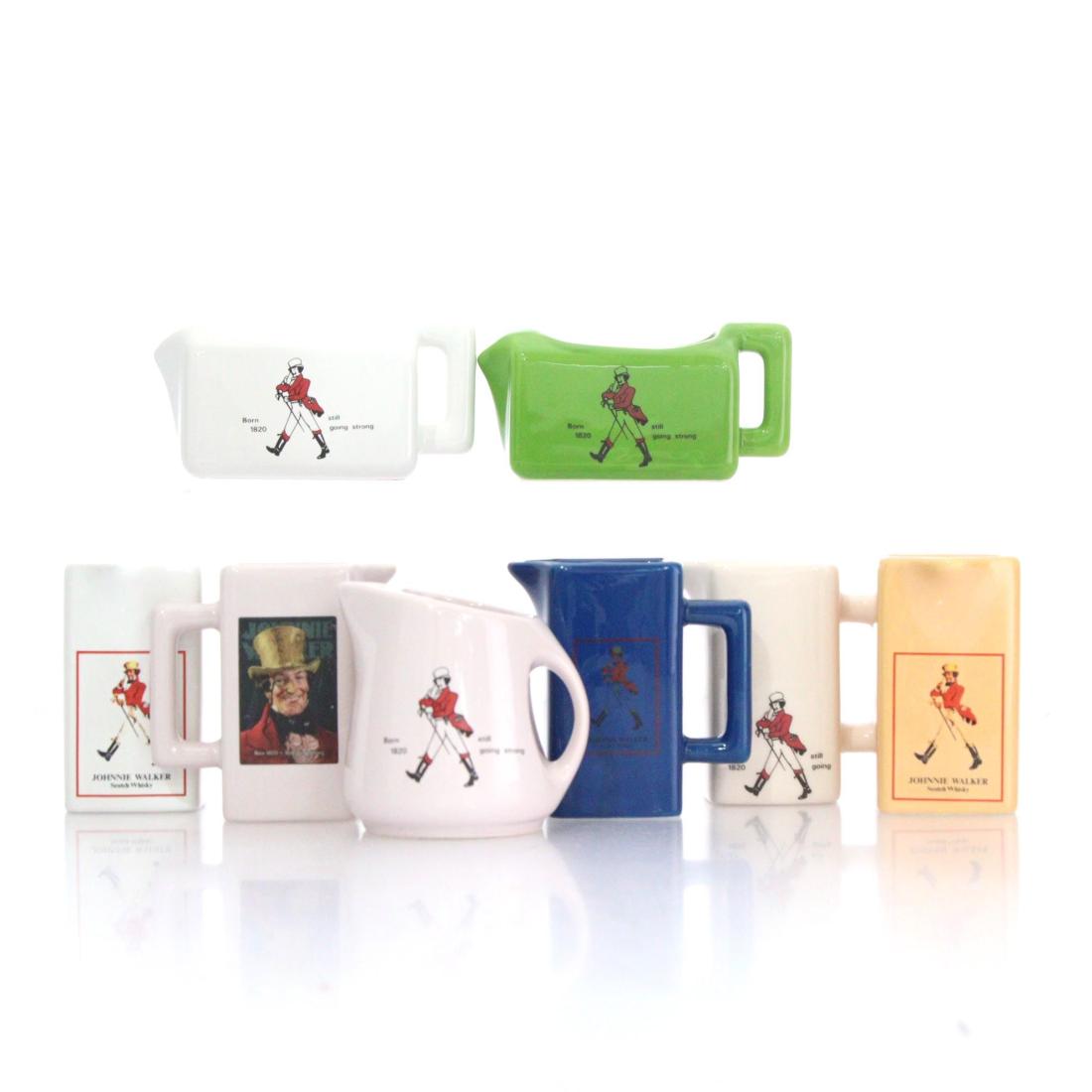 Johnnie Walker Miniature Ceramic Jugs X 8