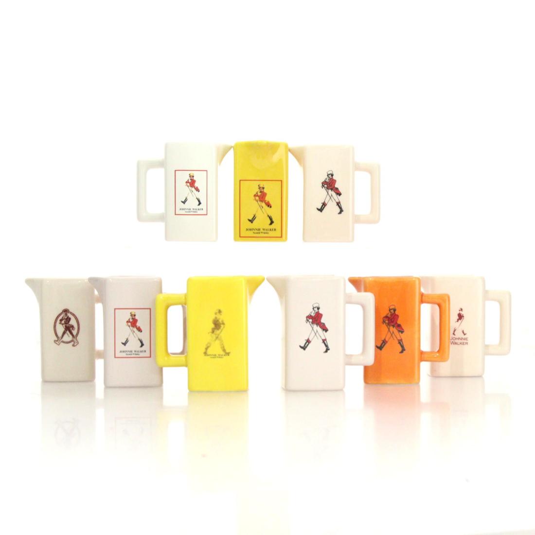 Johnnie Walker Miniature Ceramic Jugs X 9