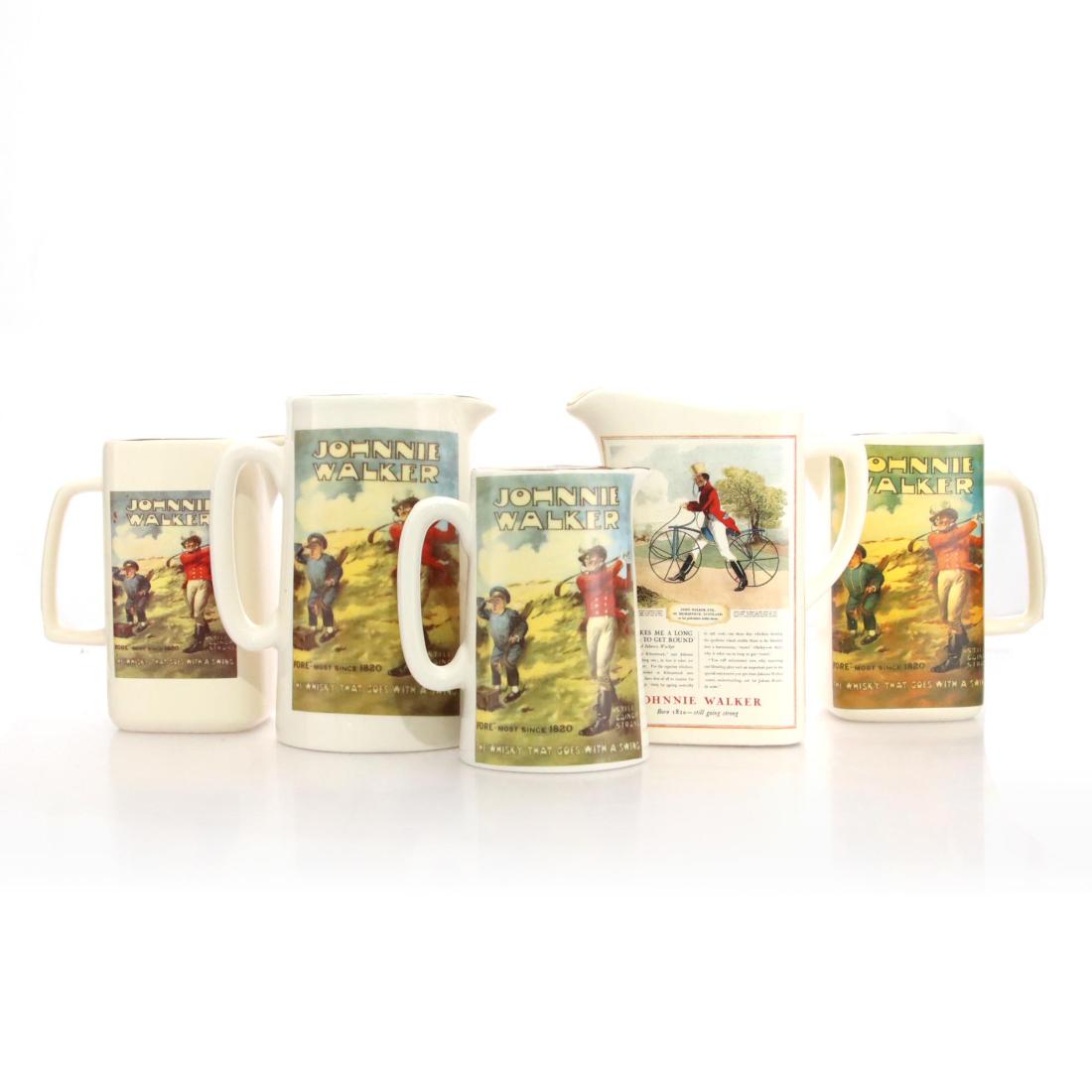 Johnnie Walker Ceramic Jugs X 4