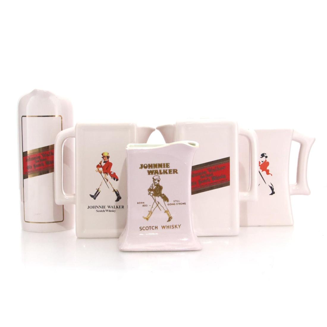 Johnnie Walker Ceramic Jugs X 5