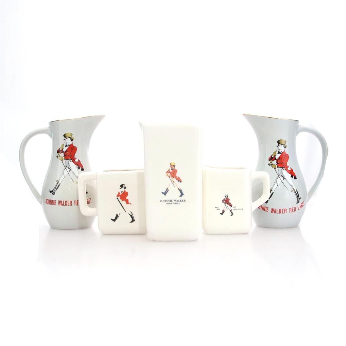 Johnnie Walker Ceramic Jugs X 5