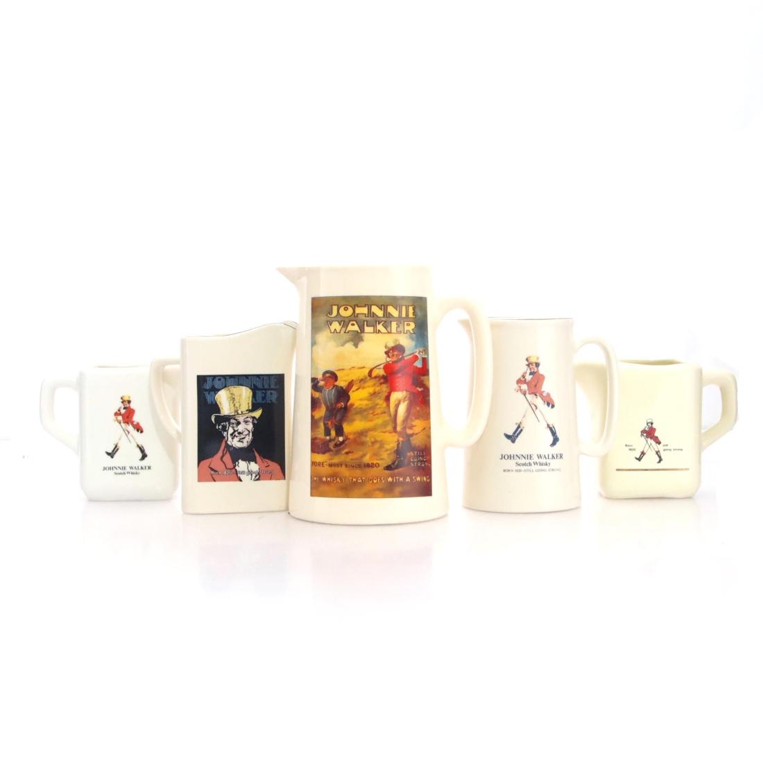 Johnnie Walker Ceramic Jugs X 5
