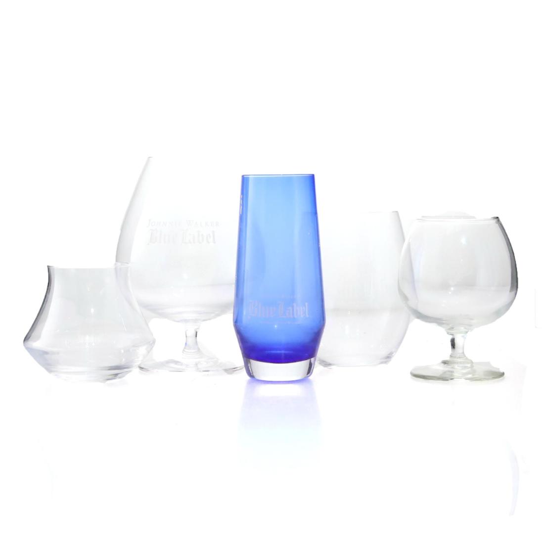 Johnnie Walker Glassware x 5 whisky bottle
