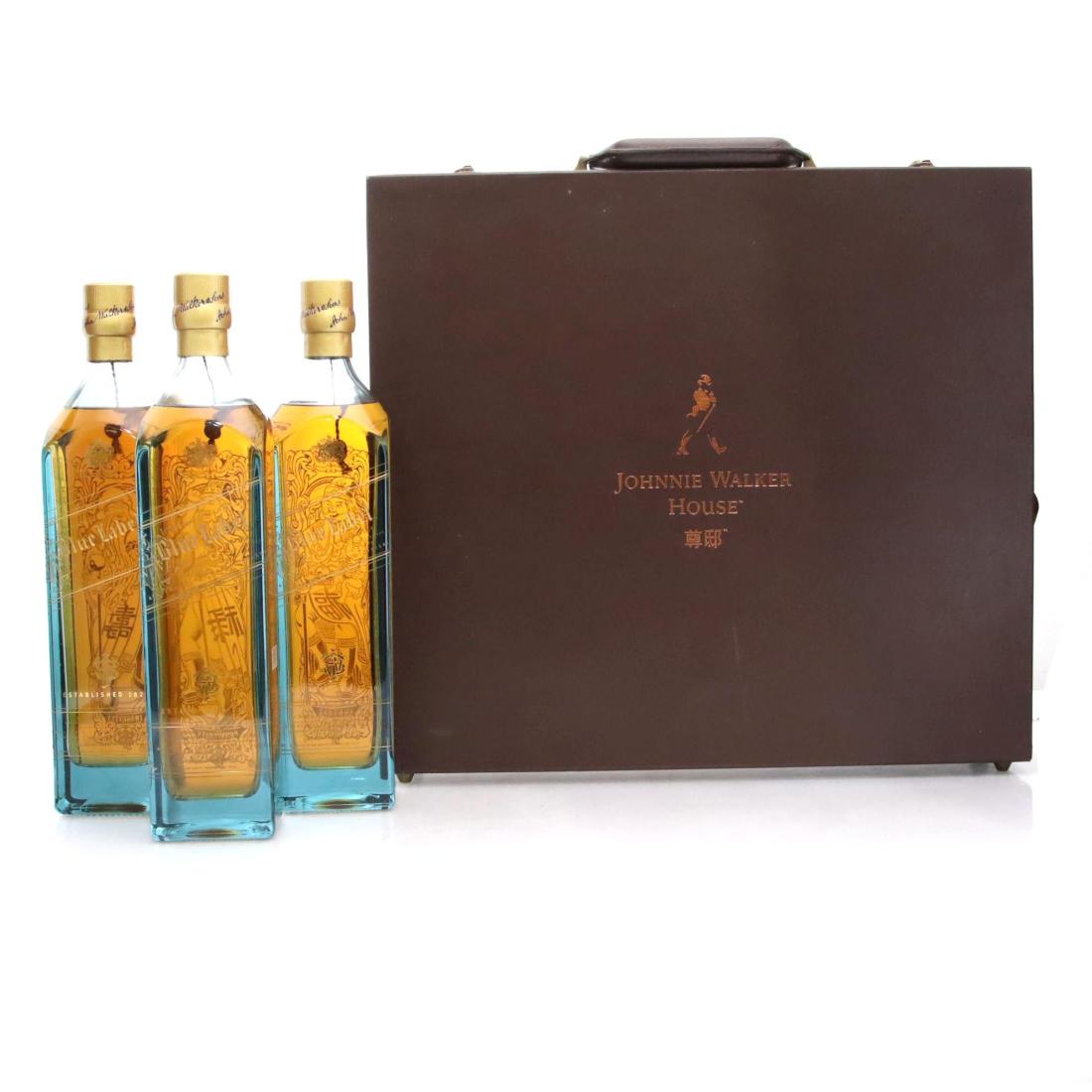 Johnnie Walker Blue Label Fu Lu Shou Edition Scotch Whisky Fortune Longevity Prosperity Set