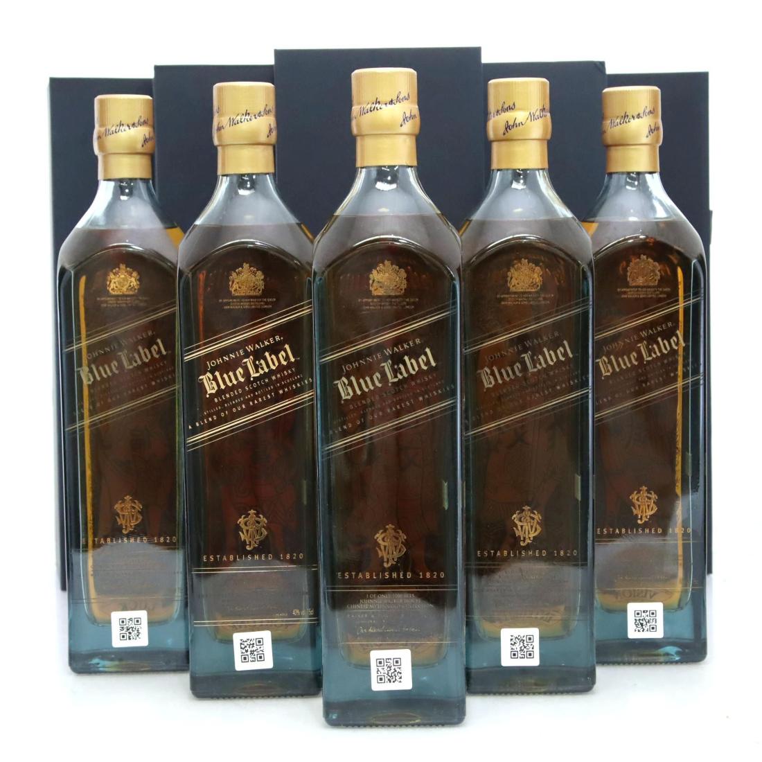 Johnnie Walker Blue Label Gods Of Wealth Scotch Whisky Set Fortune Integrity Luck Vision Wisdom Set