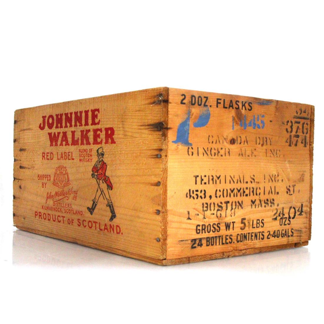 Johnnie Walker Red Label 12bottle Crate Empty