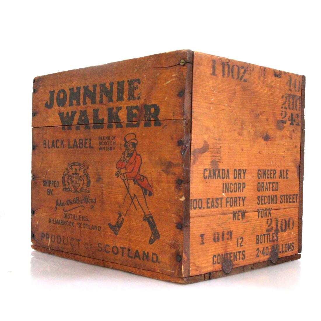 Johnnie Walker Black Label 12bottle Crate Empty