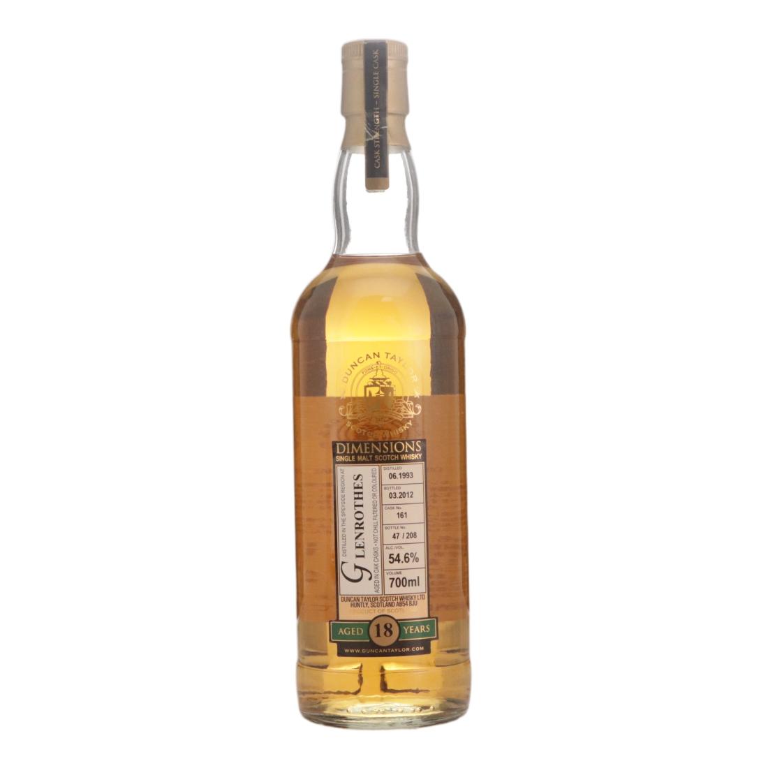 Glenrothes 1993 Dimensions 18