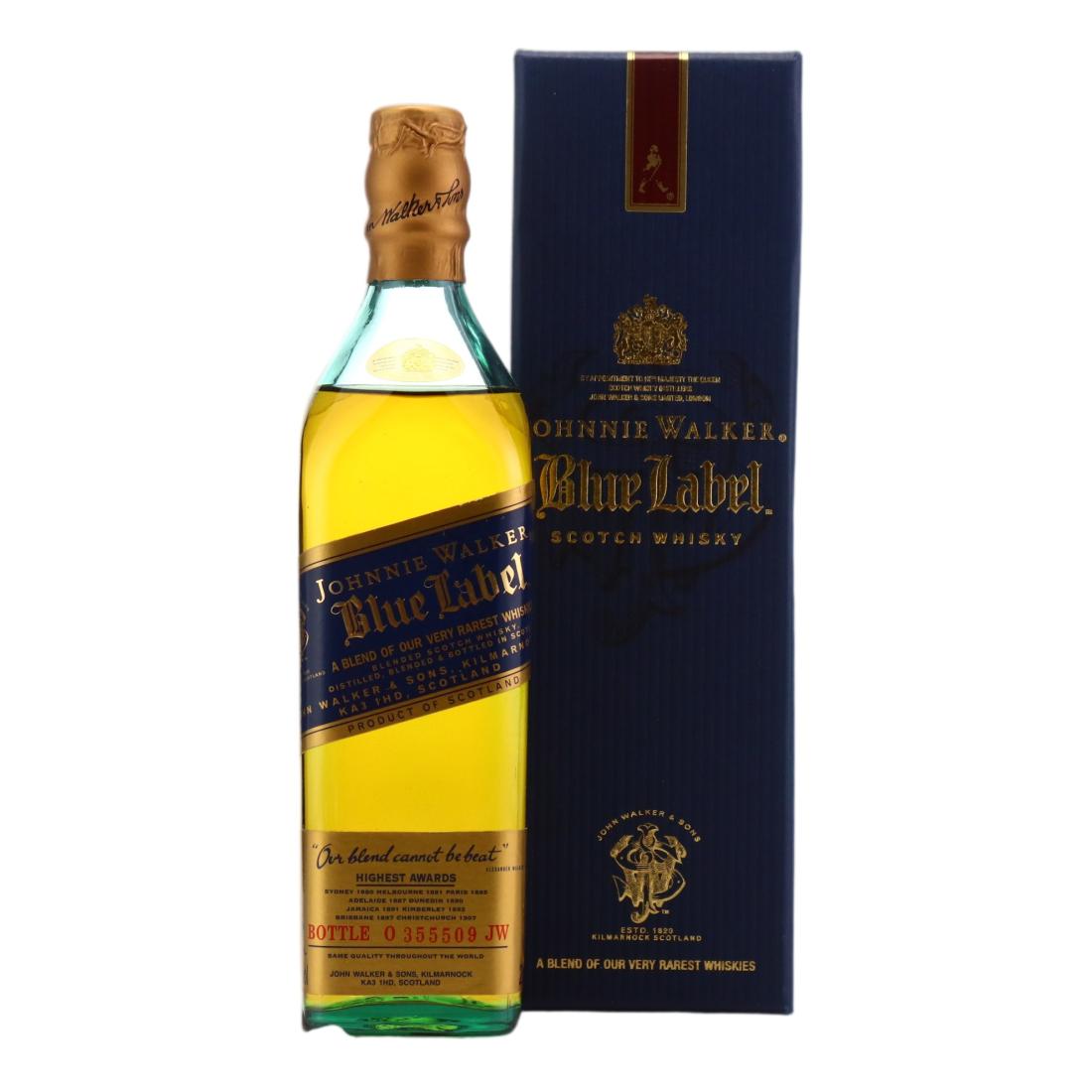 JOHNNIE WALKER BLUE LABEL FIVE WAYS OF WEALTH INTEGRITY 75CL