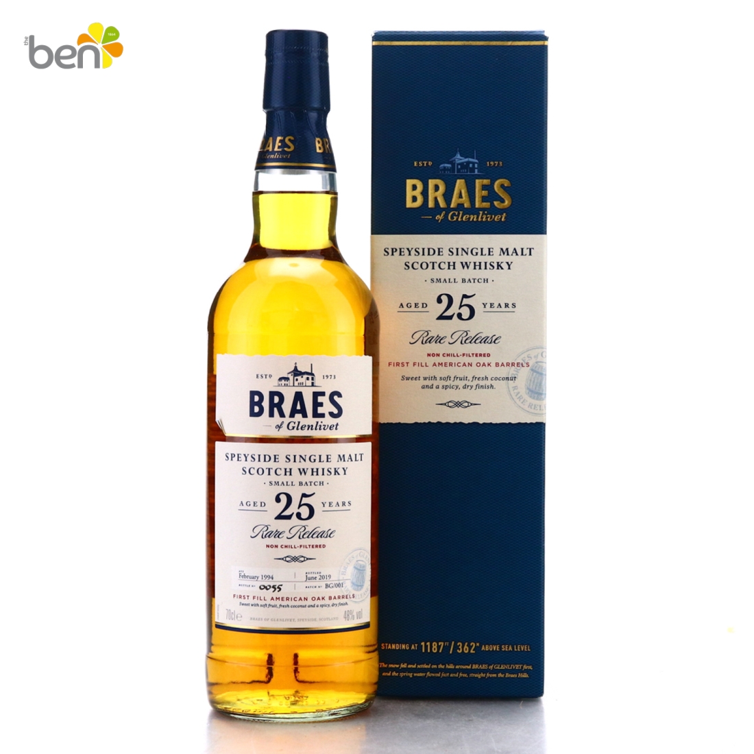 Braes of Glenlivet 1994 American Oak 25 Year Old - Charity Lot