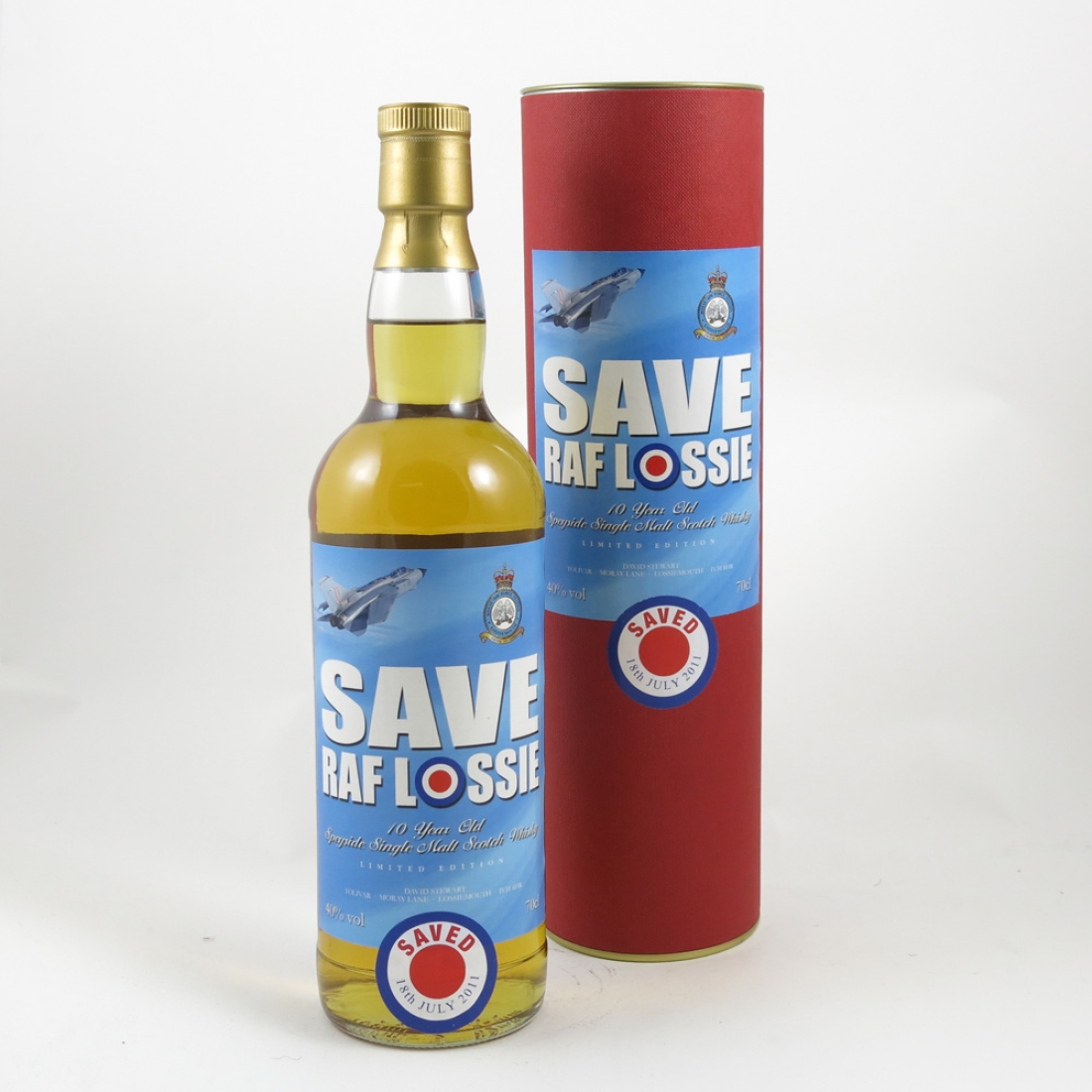 Save RAF Lossie 10 Year Old Speyside Single Malt 'Saved 2011'