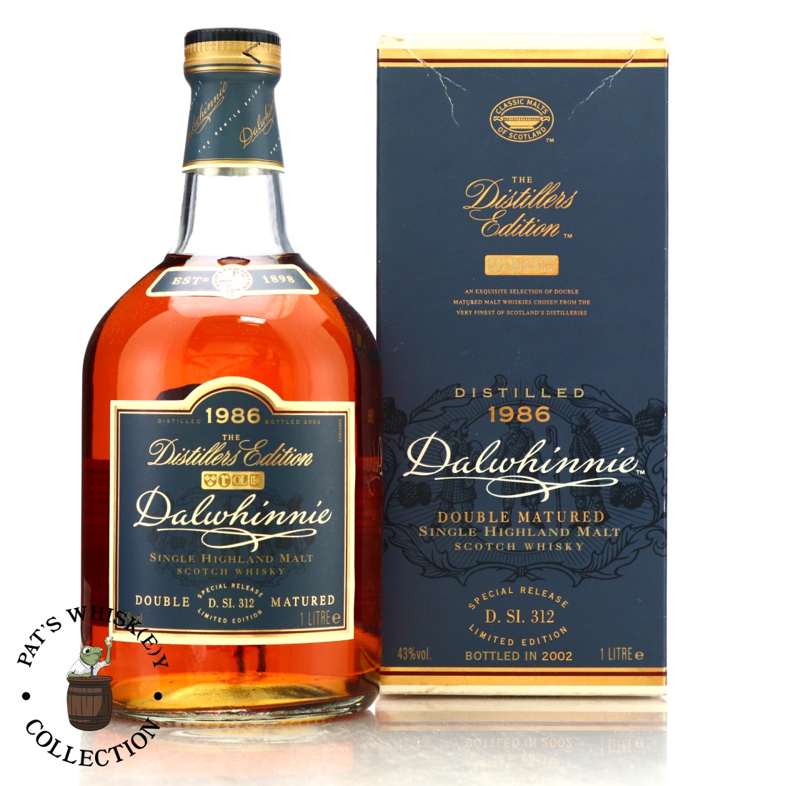 Dalwhinnie 1986 Distillers Edition D.SI.312 1 Litre 