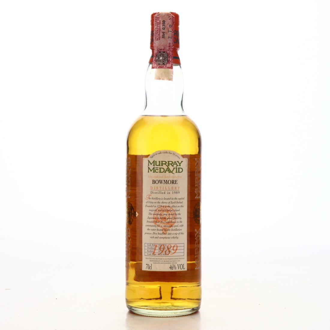 Bowmore 1989 Murray McDavid 11 Year Old