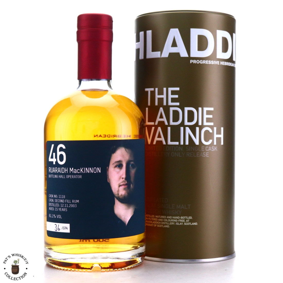 Bruichladdich 2003 Ruaraidh MacKinnon Valinch 15 Year Old / 2nd Fill Rum