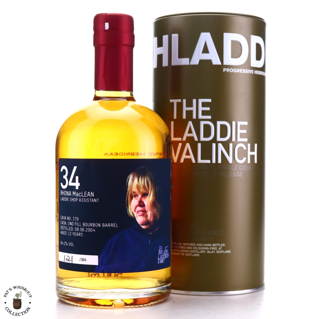 Bruichladdich 2004 Rhona MacLean Valinch 13 Year Old / 2nd Fill Bourbon