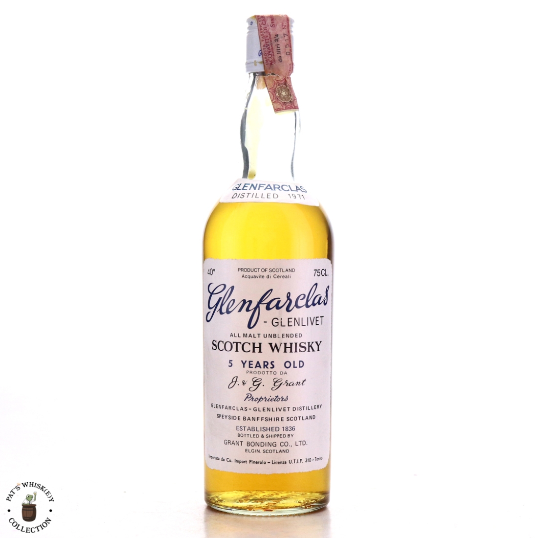 Glenfarclas 1971 5 Year Old / Co. Pinerolo Import