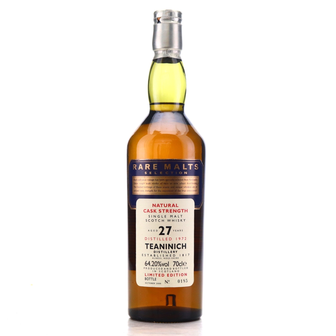 Teaninich 1972 Rare Malt 27 Year Old / 64.20%