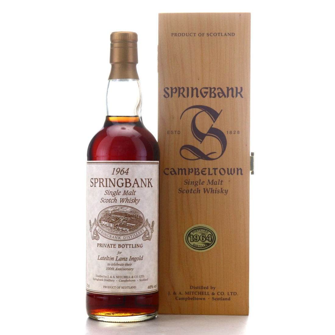 Springbank 1964 Private Cask / Lateltin Lanz Ingold 100th Anniversary