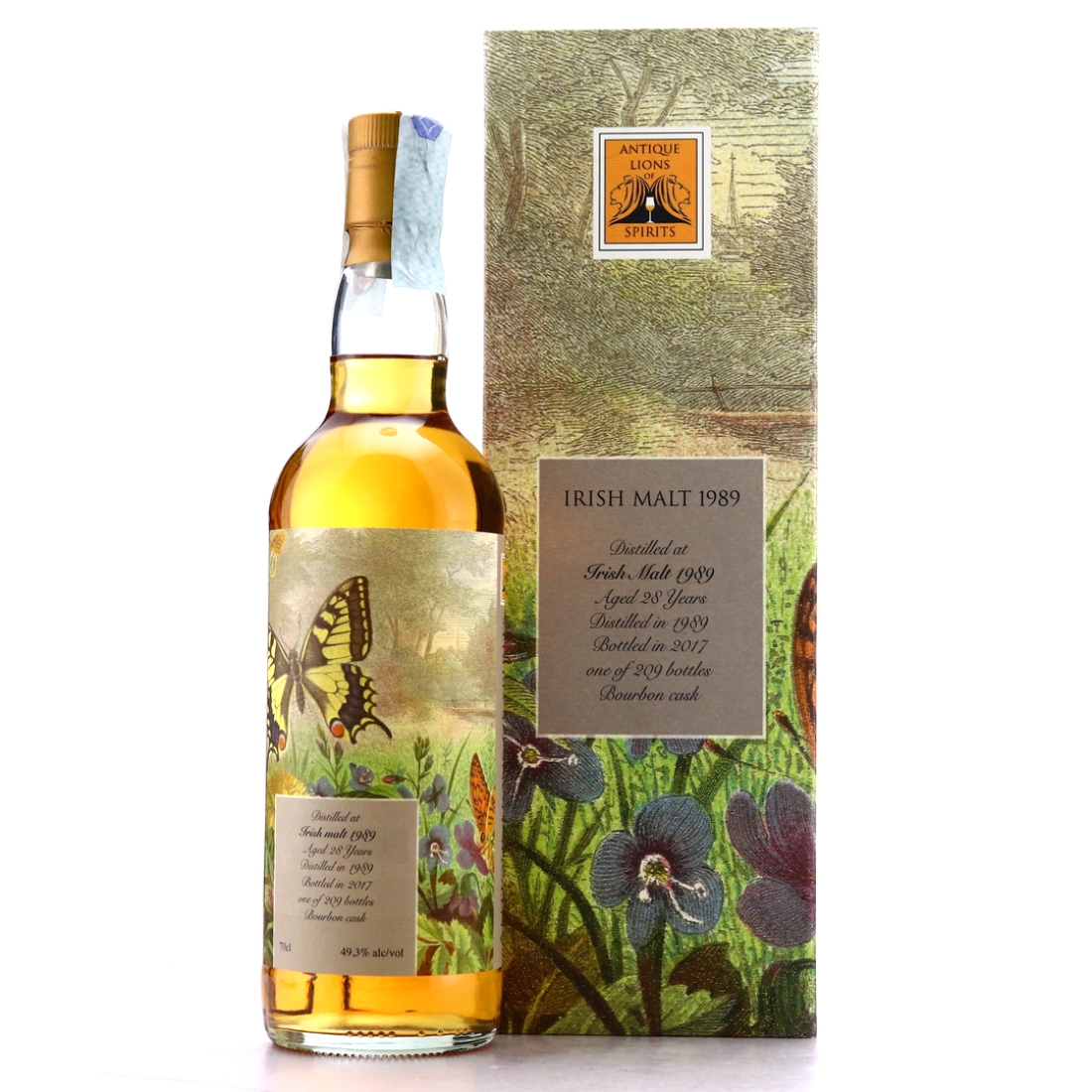 Irish Single Malt 1989 Antique Lions 28 Year Old / The Butterflies