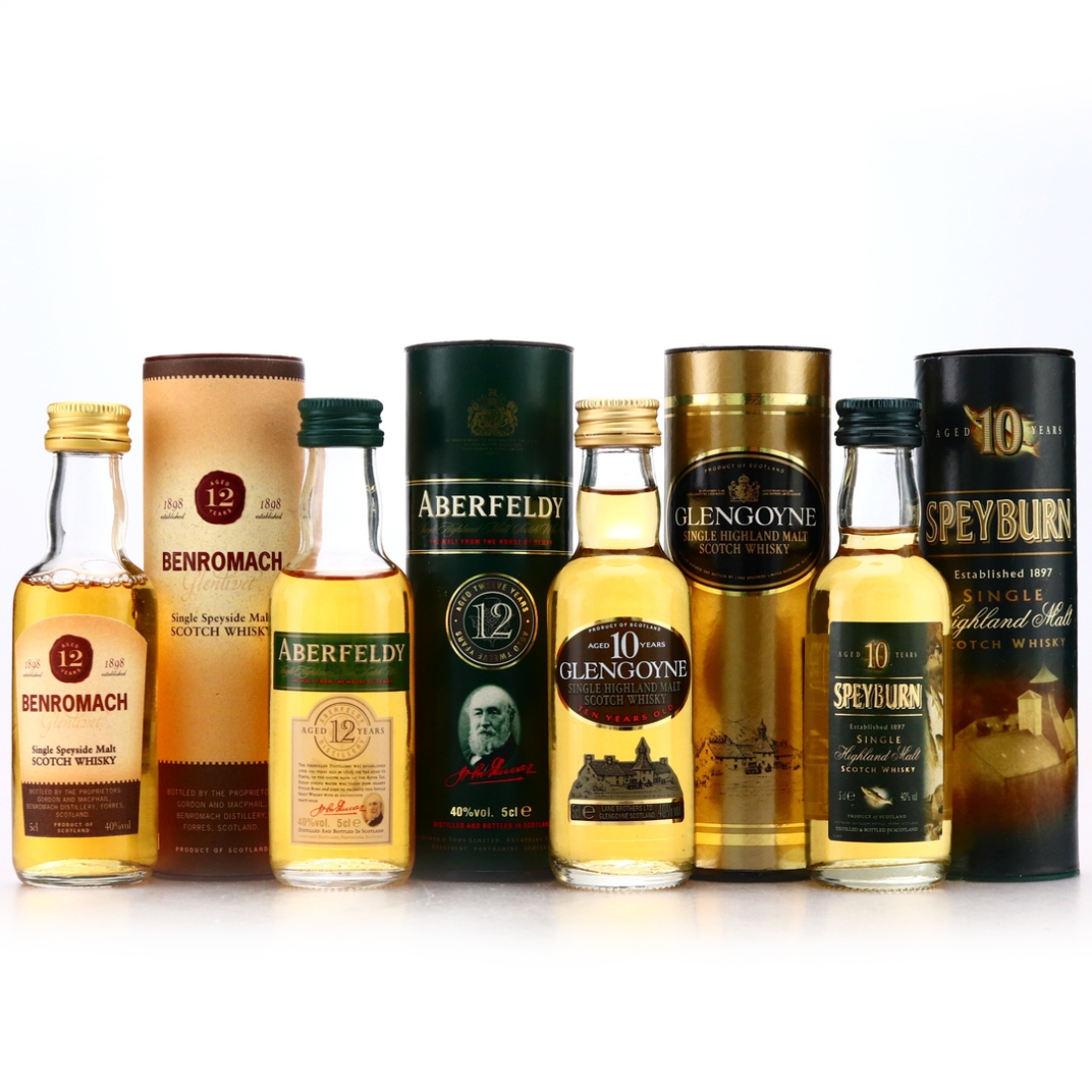 Highland & Speyside Miniatures x 4