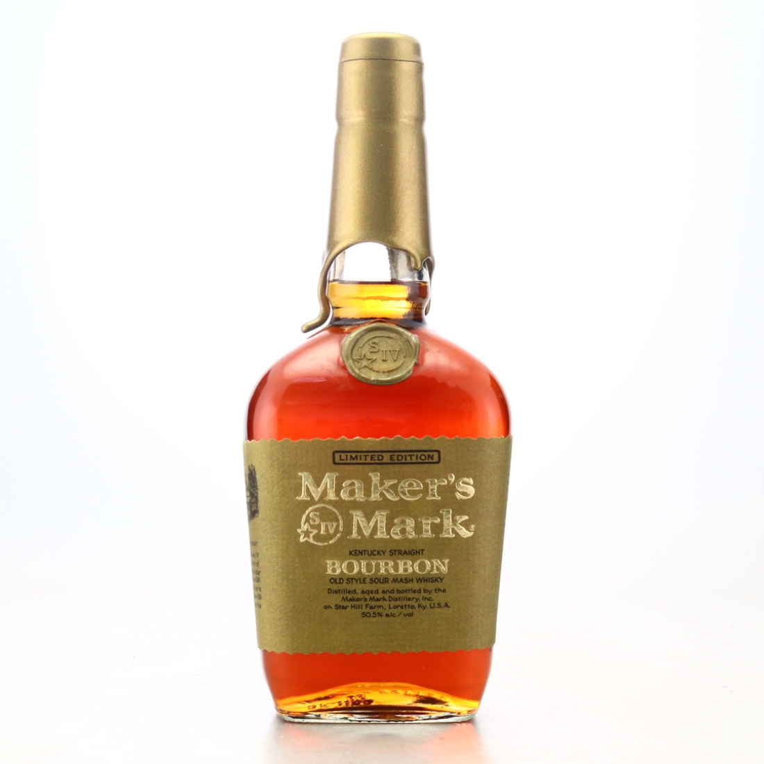 Maker's Mark Gold Label Label Kentucky Straight Bourbon 1996
