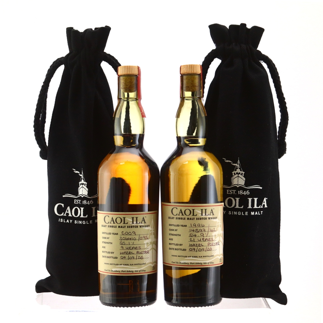 Caol Ila 1996 & 2009 Hand Filled 20cl x 2