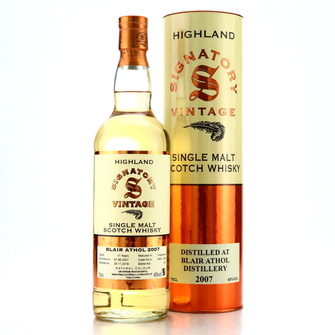 Blair Athol 2007 Signatory Vintage 11 Year Old