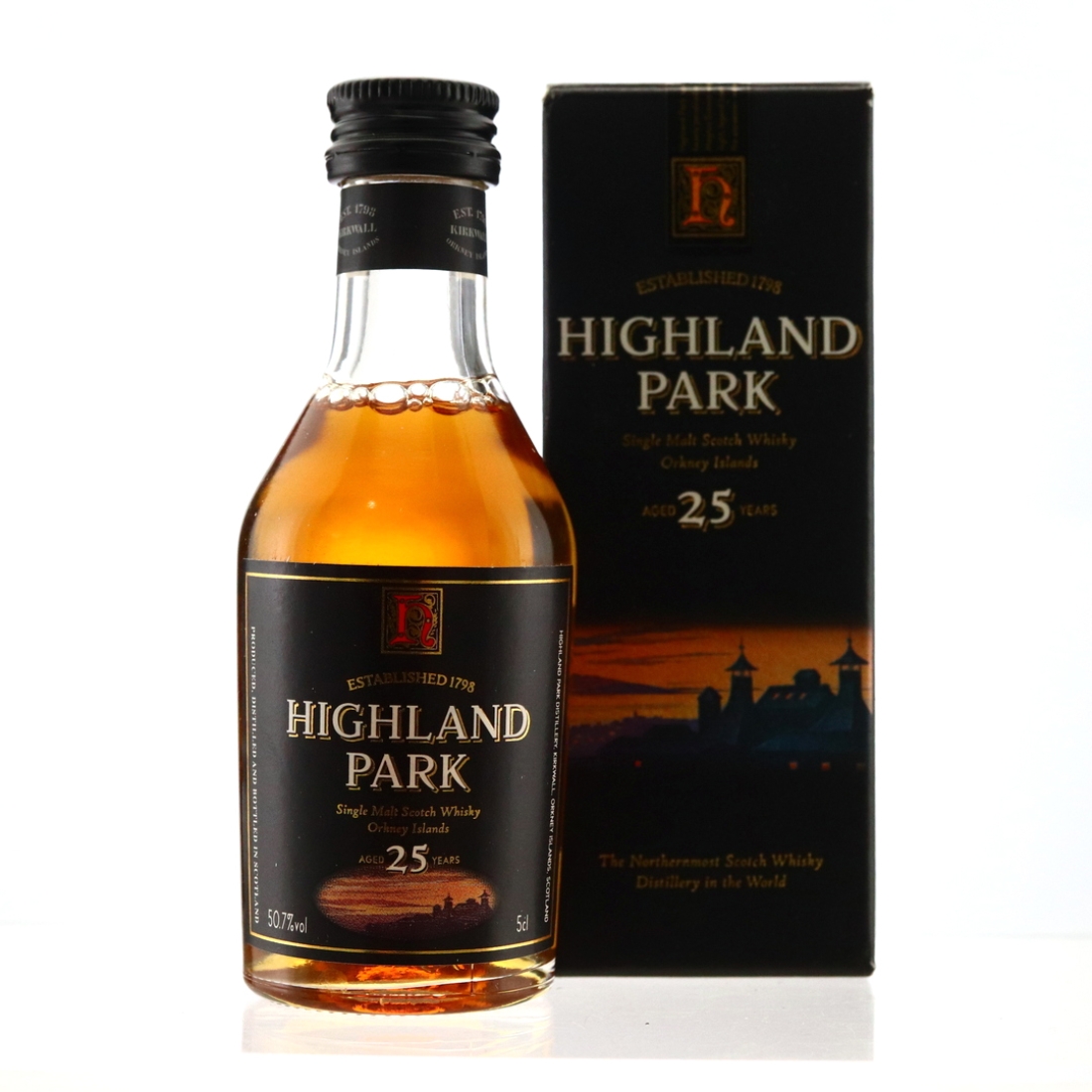 Highland Park 25 Year Old Miniature early 2000s / 50.7%