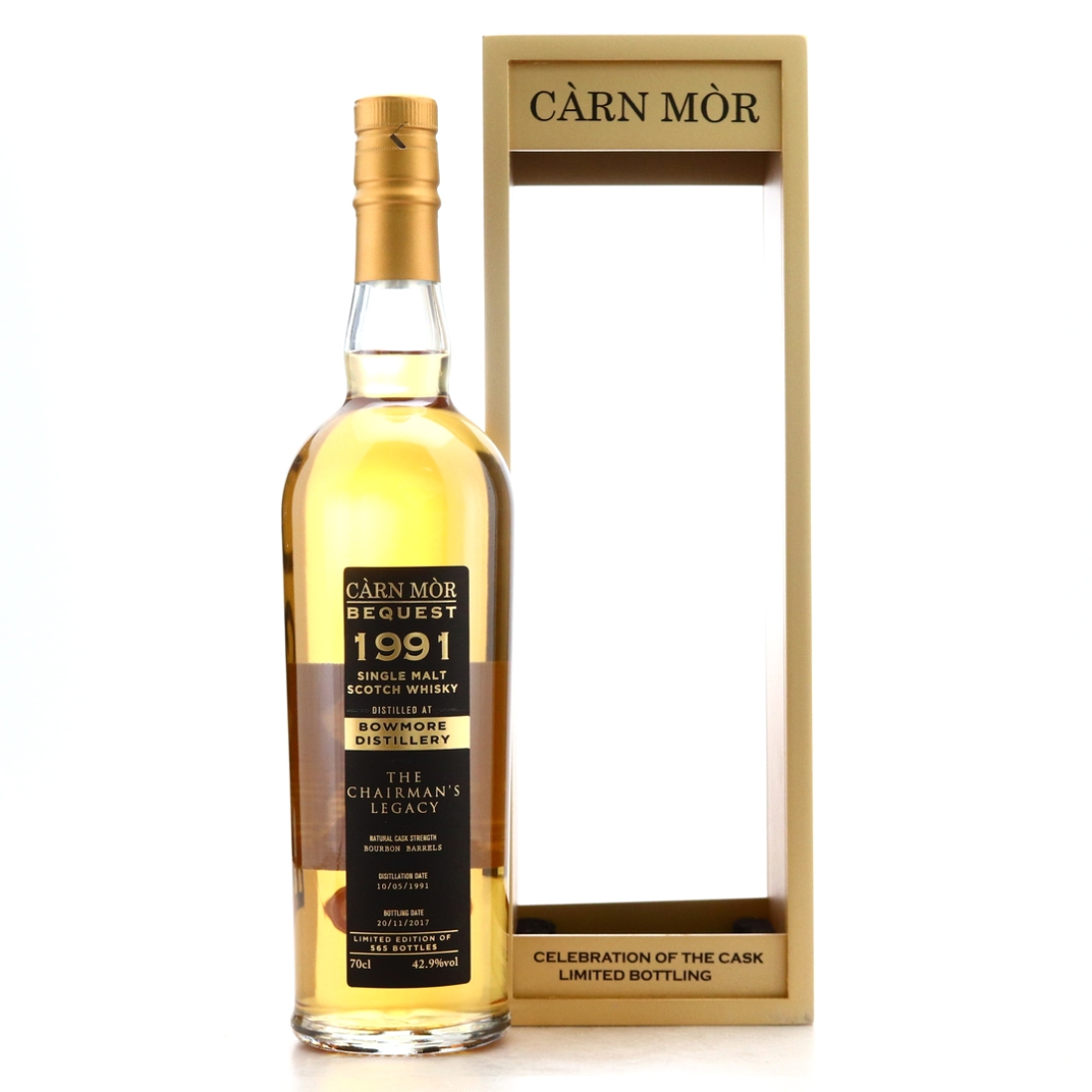 Bowmore 1991 Carn Mor 26 Year Old / The Chairman's Legacy