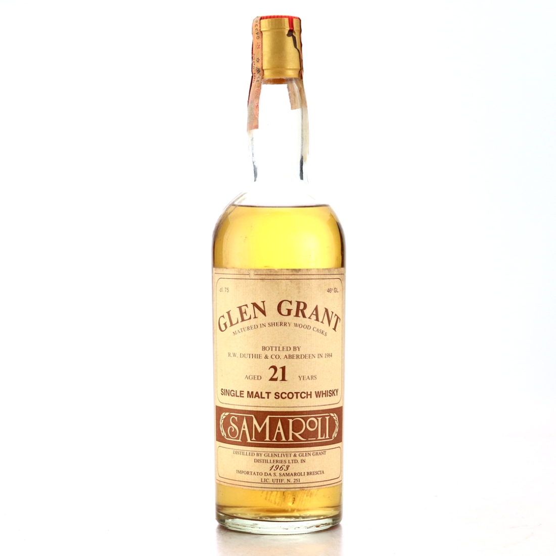 Glen Grant 1963 Samaroli 21 Year Old Sherry Wood