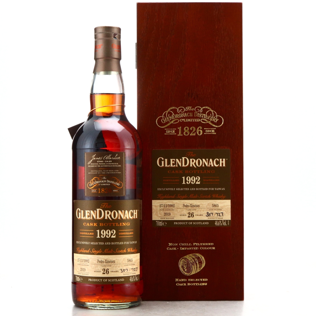 Glendronach 1992 Single PX Cask 26 Year Old #5865 / Taiwan Exclusive