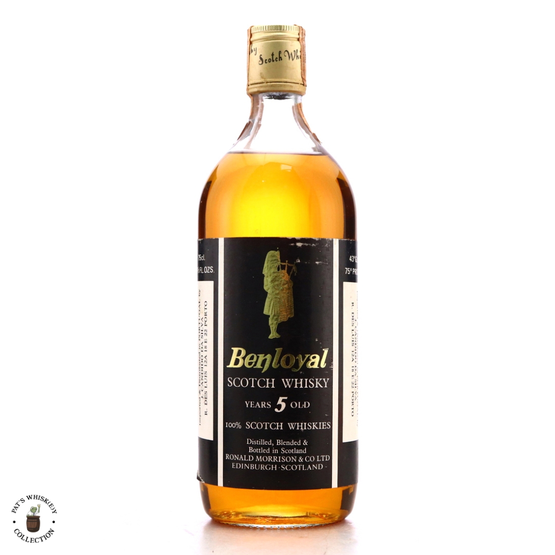 Benloyal 5 Year Old Scotch Whisky 1970s / Portuguese Import