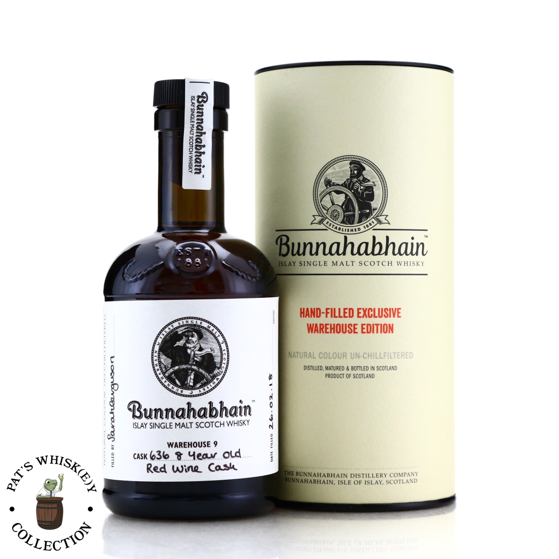 Bunnahabhain 8 Year Old Hand Filled 2018 20cl / Red Wine Cask
