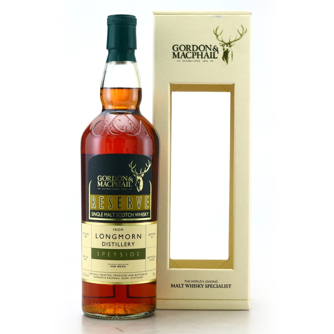 Longmorn 1968 Gordon and MacPhail Reserve​ Series / Van Wees