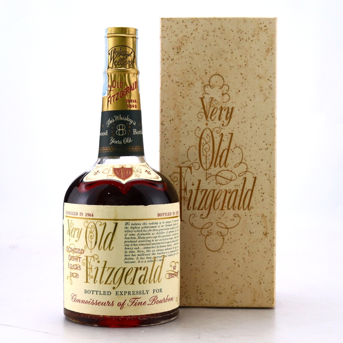 Very Old Fitzgerald 1964 Bottled in Bond 8 Year Old 90 Proof / Stitzel-Weller