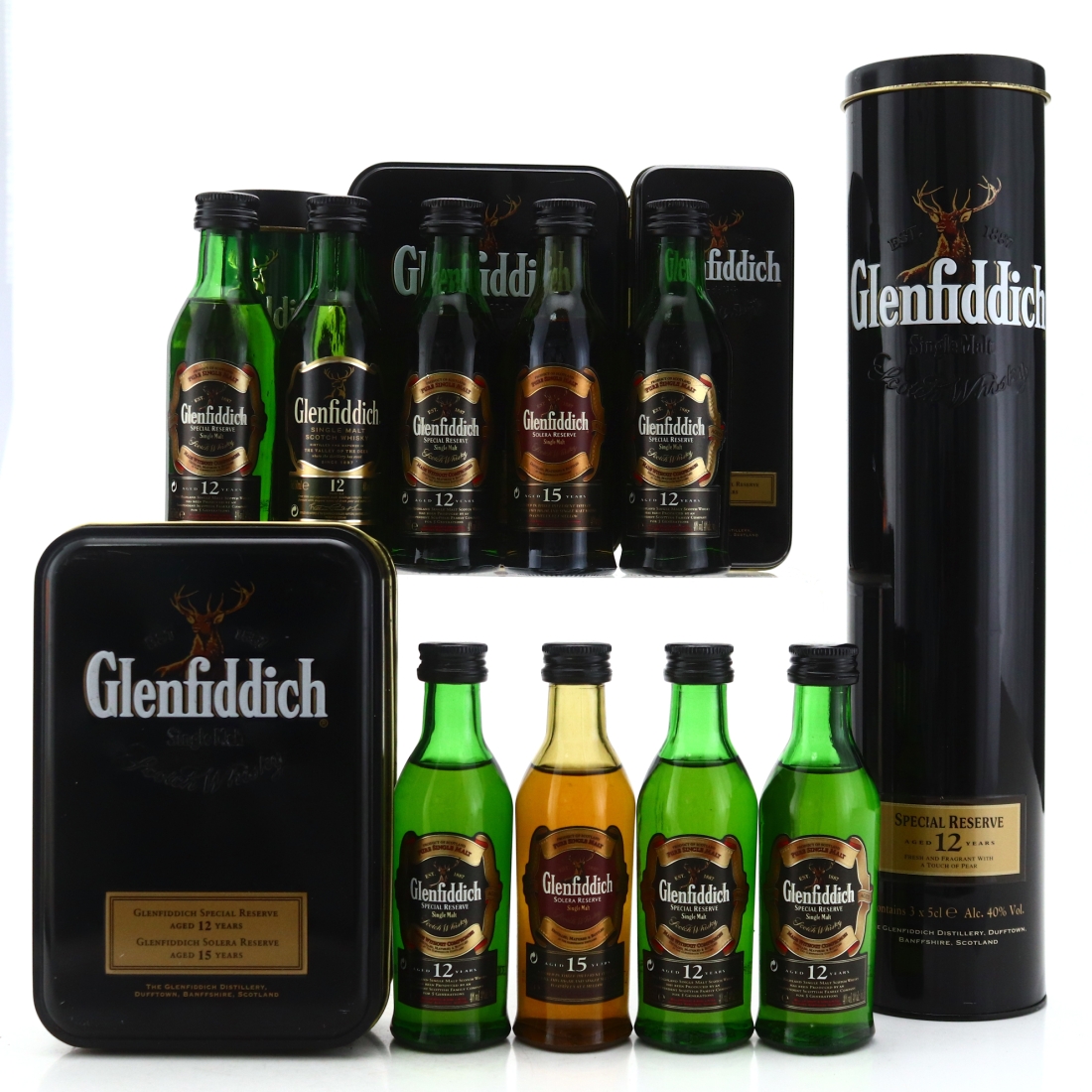 Glenfiddich Miniature x 9