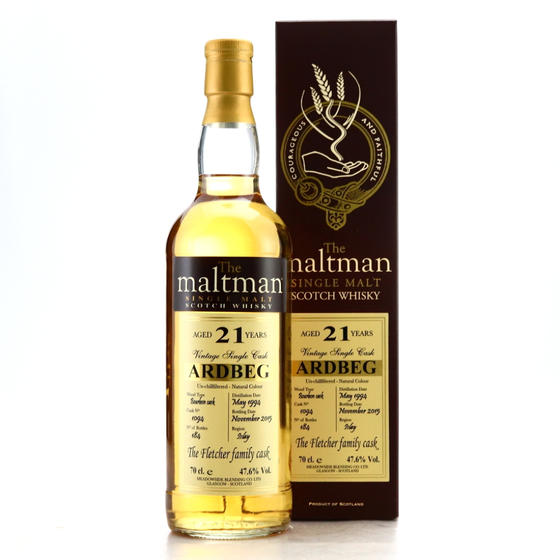 Ardbeg 1994 Maltman 21 Year Old / Fletcher Family Cask