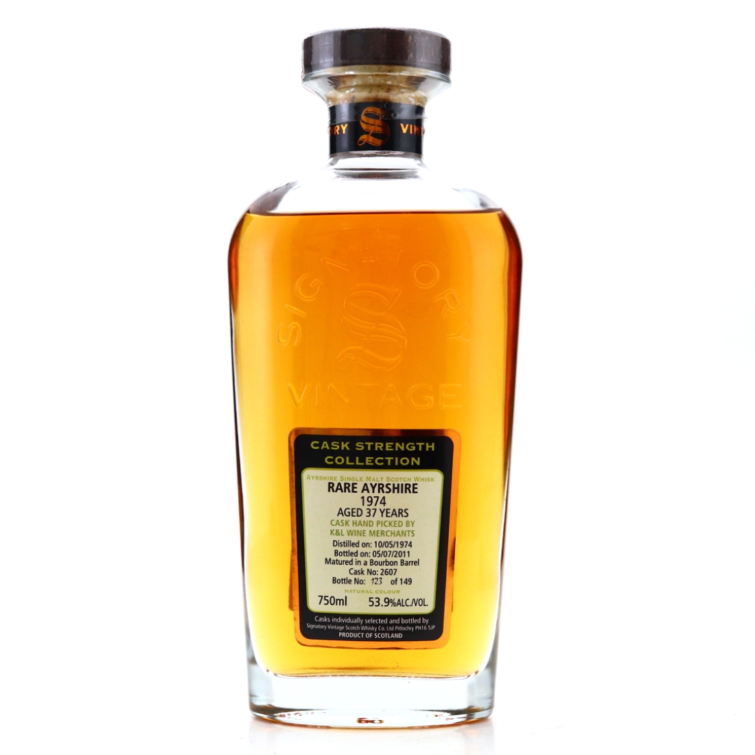 Ladyburn - Rare Ayrshire 1974 Signatory Vintage 37 Year Old Cask Strength / K&L Wine Merchants