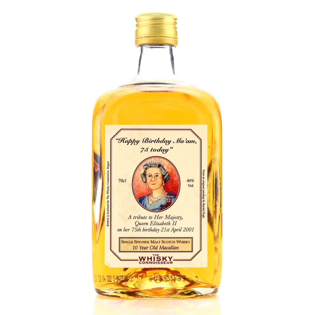 Macallan 10 Year Old Whisky Connoisseur / Queen Elizabeth 75th Birthday