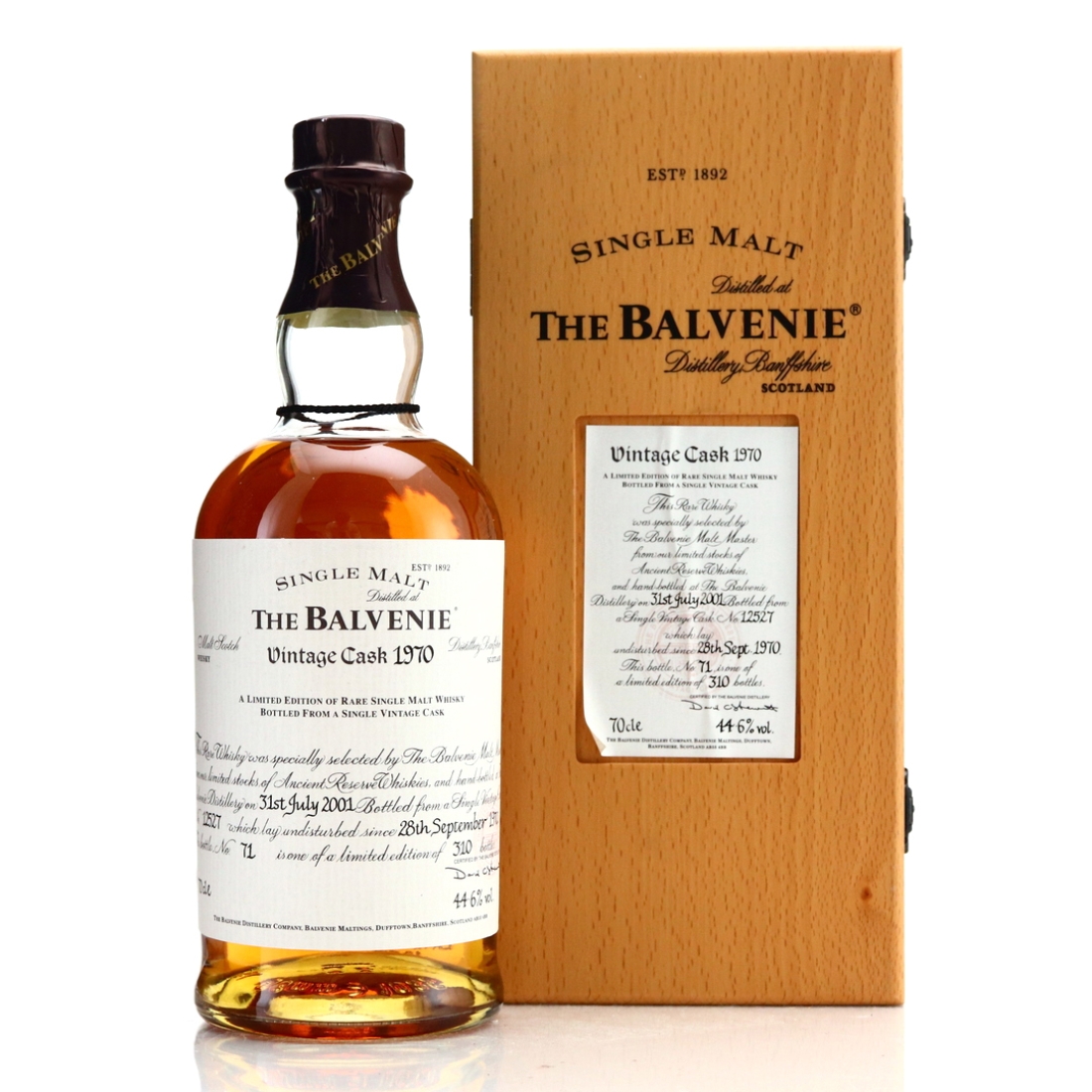 Balvenie 1970 Vintage Cask #12527