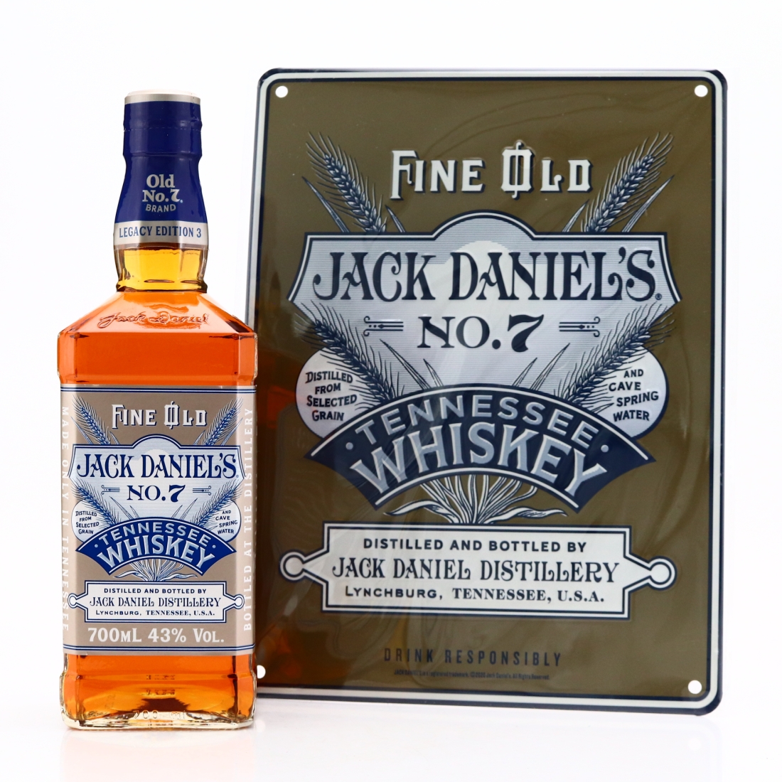 Jack Daniel's Old No.7 Legacy Edition 3 / Includes Metal Sign