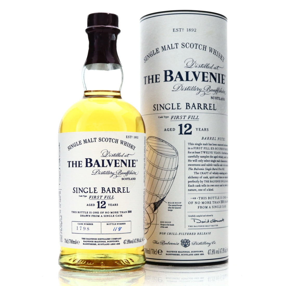Balvenie 12 Year Old First Fill Single Barrel #1798