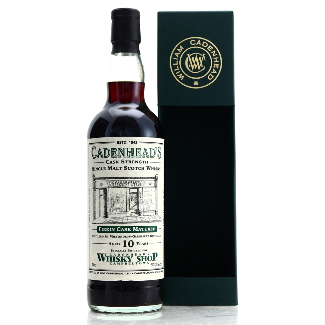Miltonduff 10 Year Old Cadenhead's Firkin Cask /Campbeltown Shop