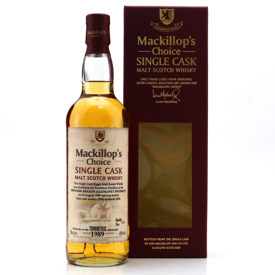 Tomintoul 1989 Mackillop's Choice